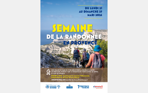 Semaine de la randonnée en Provence du lundi 23 au dimanche 29 mars